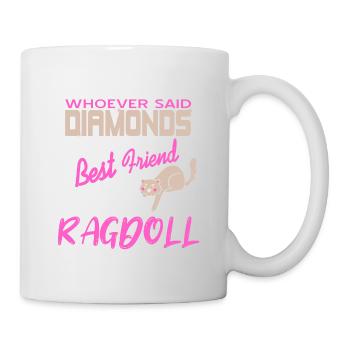 Never Owned A Ragdoll Cat Lover T-Shirt Present - Tasse - Weiß - Rechts