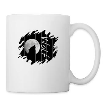 Wolf - Tasse - Weiß - Rechts