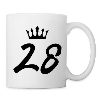 28 Number crown - Mug - white - Right