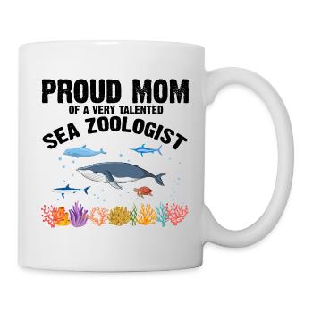Fière Maman Océan Zooologiste Zooologie Mer - Mug blanc - blanc - Droite
