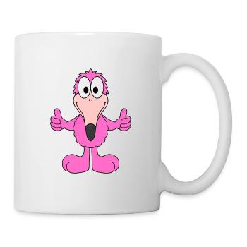FLAMINGO - VOGEL - TIER - KIND - BABY - Tasse - Weiß - Rechts