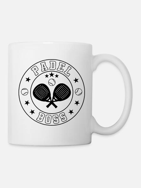 Padel Boss noir - Mug blanc - blanc