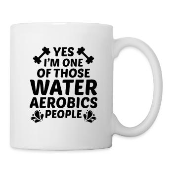 Wassergymnastik Aquatische Fitness Aqua Exercise - Tasse - Weiß - Rechts