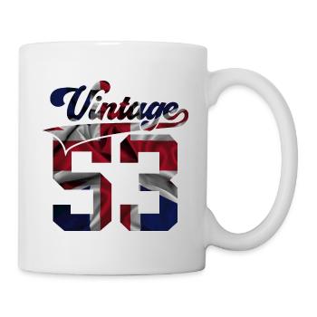 73RD BIRTHDAY UK VINTAGE 1953 - Mug - white - Right