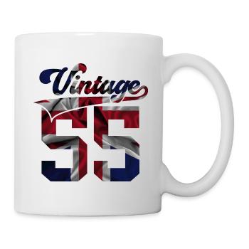 71ST BIRTHDAY UK VINTAGE 1955 - Mug - white - Right