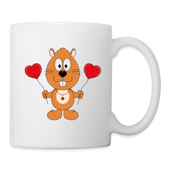 BIBER - OTTER - MARDER - LIEBE - TIER - KINDER - Tasse - Weiß - Rechts