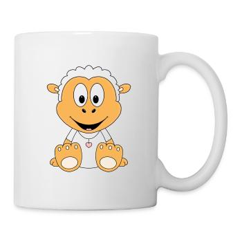 SCHAF - TIER - KINDER - BABY - Tasse - Weiß - Rechts