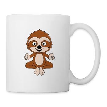 FAULTIER - YOGA - PILATES - TIER - KIND - BABY - Tasse - Weiß - Rechts