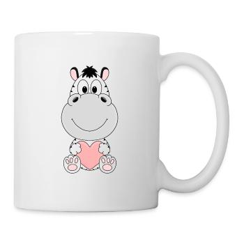 ZEBRA - HERZ - LIEBE - TIER - KIND - BABY - Tasse - Weiß - Rechts