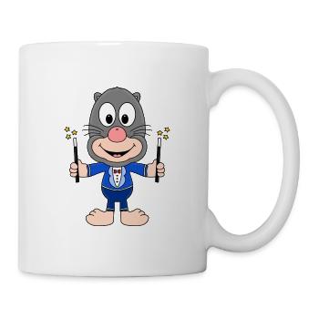 MAULWURF - ZAUBERER - TIER - KIND - BABY - Tasse - Weiß - Rechts