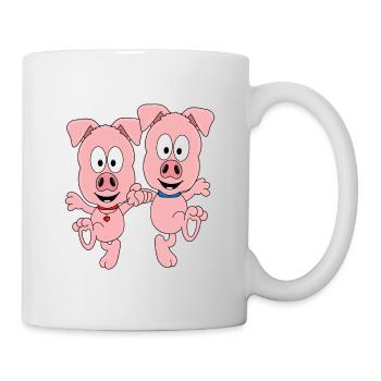 SCHWEINE - TANZEN - LIEBE - TANZPAAR - TANZSCHULE - Tasse - Weiß - Rechts