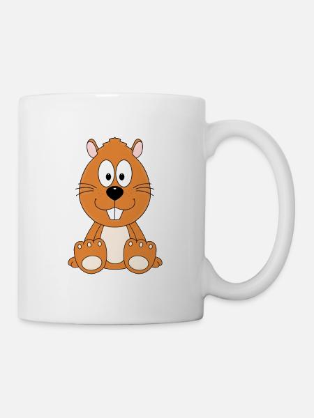 BIBER - OTTER - MARDER - TIER - KIND - BABY - Tasse - Weiß