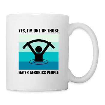 Wassergymnastik Aquatische Fitness Aqua Exercise - Tasse - Weiß - Rechts