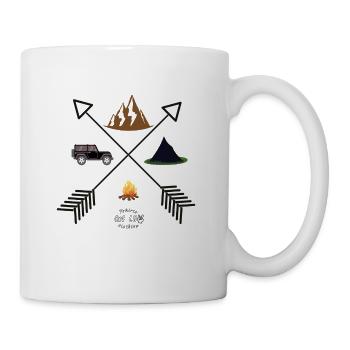 Outdoor-Pfeile - Tasse - Weiß - Rechts