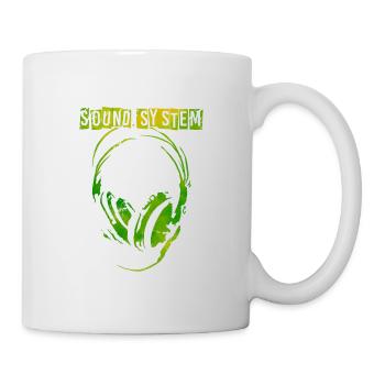 Sound system casque audio Free Party - Mug blanc - blanc - Droite