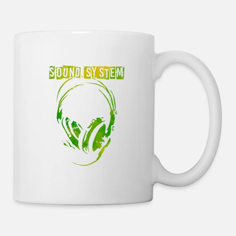Sound system casque audio Free Party - Mug blanc - blanc