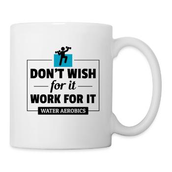 Wassergymnastik Aquatische Fitness Aqua Exercise - Tasse - Weiß - Rechts