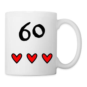 60 YEARS. 60th ANNIVERSARY. ANNIVERSARY 60 YEARS - Mug - white - Right