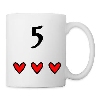 5 YEARS. 5th ANNIVERSARY. BIRTHDAY 5 YEARS. BIRTHDAY - Mug - white - Right