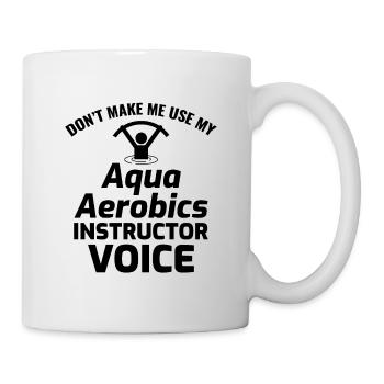 Wassergymnastik Aquatische Fitness Aqua Exercise - Tasse - Weiß - Rechts