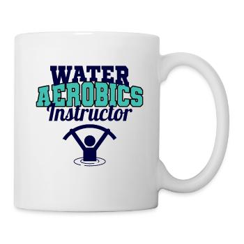 Wassergymnastik Instruktor Aquatic Fitness Trainer - Tasse - Weiß - Rechts