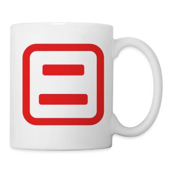 Japanese Number Two 二 【Ni】 Kanji - Mug - white - Right