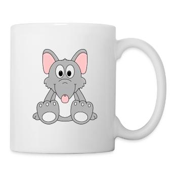 RATTE - LIEBE - TIER - KIND - BABY - Tasse - Weiß - Rechts