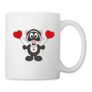 FRETTCHEN - LIEBE - TIER - KIND - BABY - Tasse - Weiß - Rechts