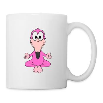 FLAMINGO - YOGA - PILATES - TIER - KIND - BABY - Tasse - Weiß - Rechts