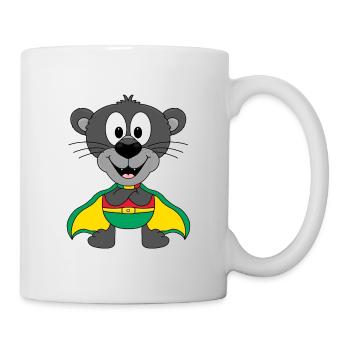 PANTHER - SUPERHELD - TIER - KIND - BABY - Tasse - Weiß - Rechts