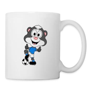 STINKTIER - FUßBALL - SPORT - TIER - KIND - BABY - Tasse - Weiß - Rechts