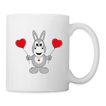 ESEL - LIEBE - TIER - KIND - BABY - Tasse - Weiß - Rechts