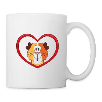 MEERSCHWEINCHEN - LIEBE - TIER - KIND - BABY - Tasse - Weiß - Rechts