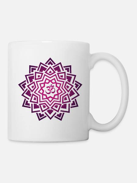 Sahasrara Crown Chakra Spiritualité Je comprends le yoga - Mug blanc - blanc
