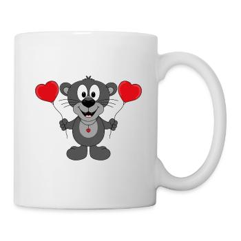 PANTHER - LIEBE - TIER - KIND - BABY - Tasse - Weiß - Rechts