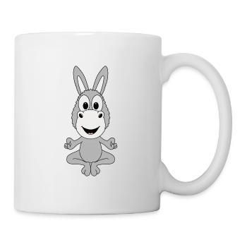 ESEL - YOGA - PILATES - TIER - KIND - BABY - Tasse - Weiß - Rechts