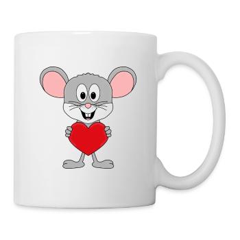 MAUS - LIEBE - TIER - KIND - BABY - Tasse - Weiß - Rechts