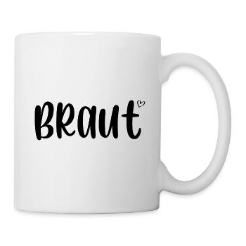 Braut Herz - Tasse - Weiß - Rechts