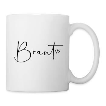 Braut Herz - Tasse - Weiß - Rechts