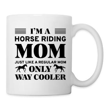 Je suis une maman d’équitation - Mug blanc - blanc - Droite