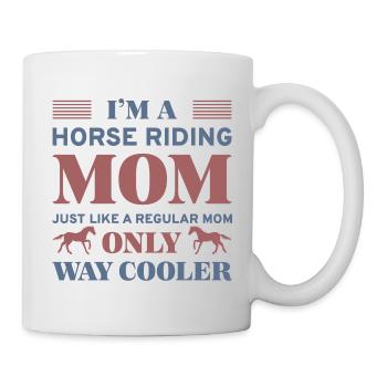 Je suis une maman d’équitation - Mug blanc - blanc - Droite