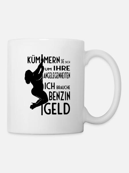 Kümmern Sie sich um Ihre Angelegenheiten - Tasse - Weiß