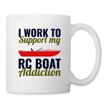Rc Boat Racing Electric Powerboat Speedboat Race - Mug - white - Right