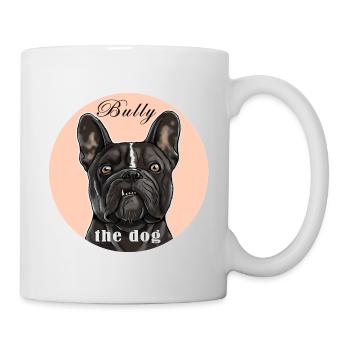 Français T-shirt Bulldog. BULLY le chien. - Mug blanc - blanc - Droite