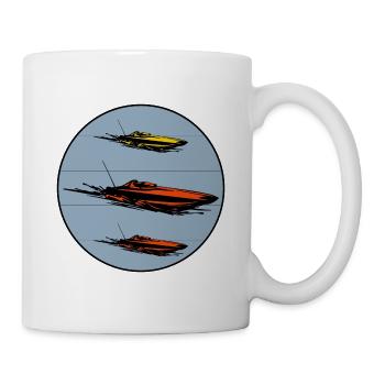 Rc Boat Racing Electric Powerboat Speedboat Race - Mug - white - Right