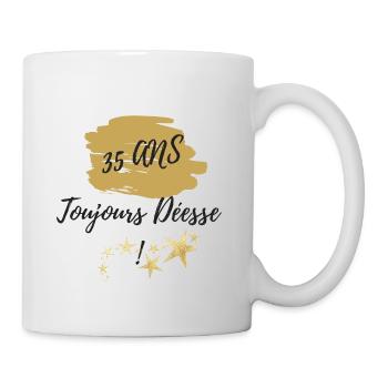 35 ans toujours déesse - Mug blanc - blanc - Droite