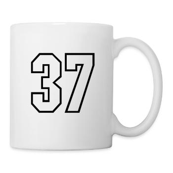 37 years jersey number 37 t-shirt sports jersey 37 - Mug - white - Right