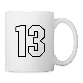 13 years jersey number 13 t-shirt sports jersey 13 - Mug - white - Right
