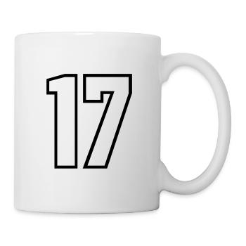 17 years jersey number 17 t-shirt sports jersey 17 - Mug - white - Right