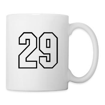 29 years jersey number 29 t-shirt sports jersey 29 - Mug - white - Right